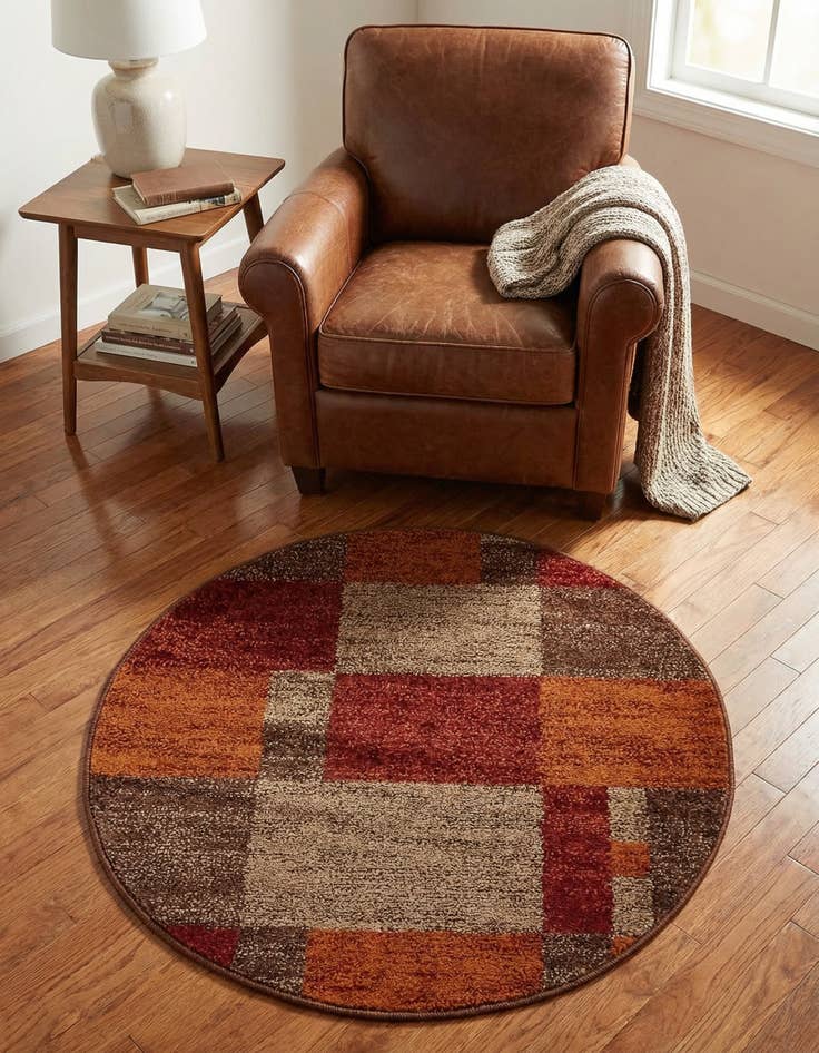 Detail image of 3' x 3' Equinox Round Rug