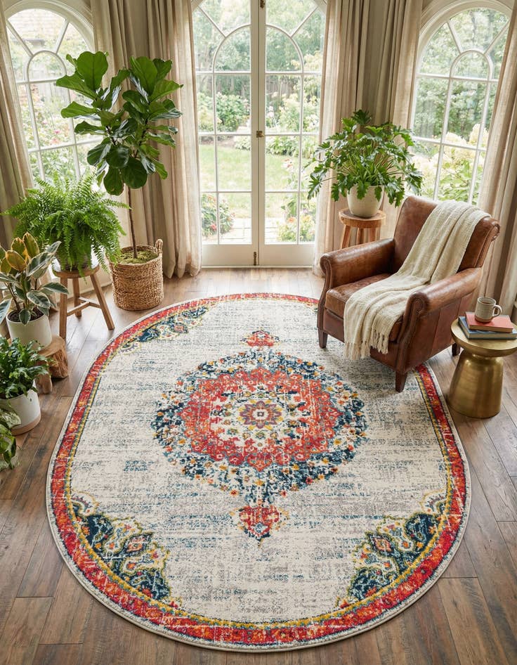 Detail image of 7' 10 x 10' Madeline Oval Rug