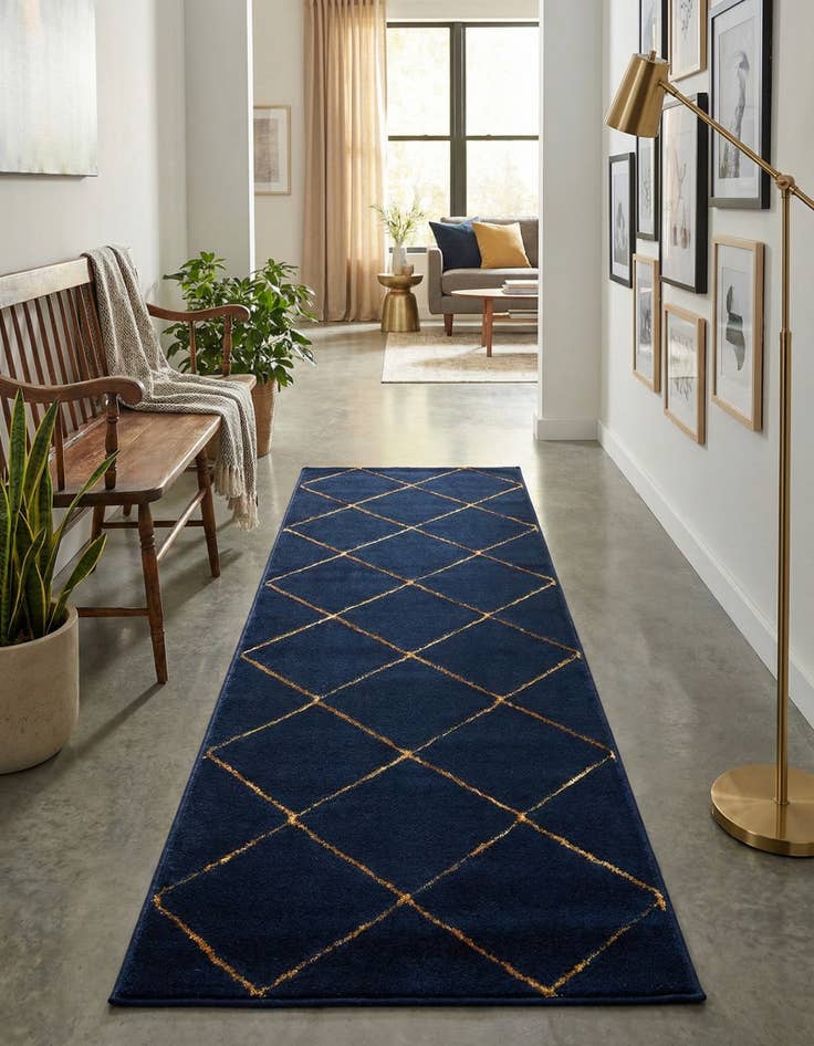 Detail image of 2' x 6' Vogue Geo Runner Rug