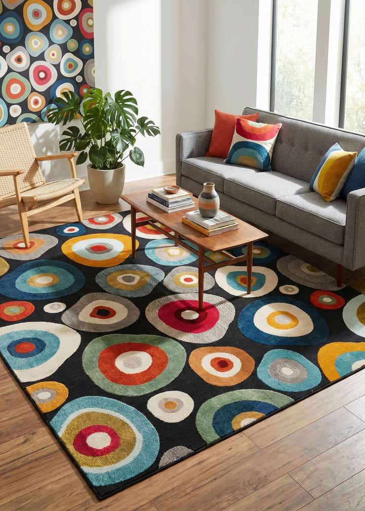 10' x 10' Easy-Clean Casablanca Indoor / Outdoor Square Rug