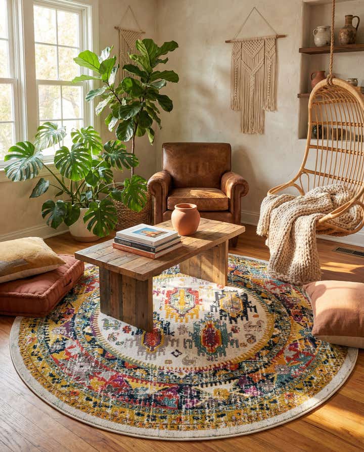 7' 10 x 7' 10 Madeline Round Rug