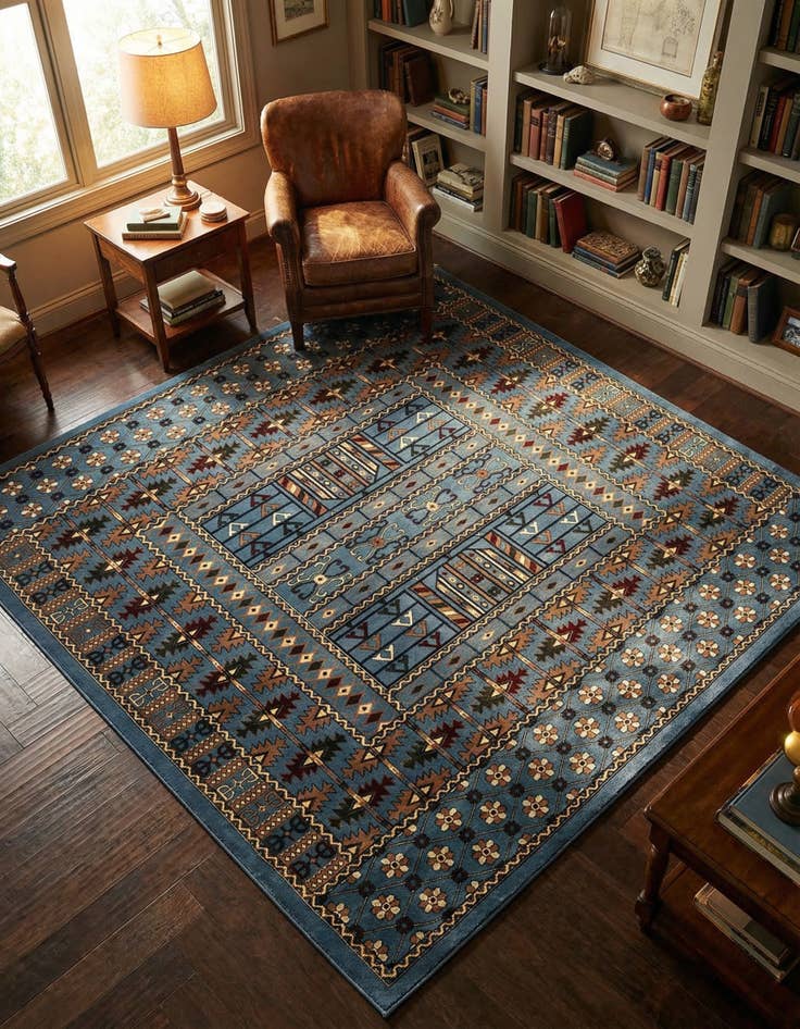 Detail image of  10' x 10' Bokhara Square Rug