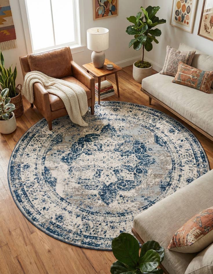 Detail image of 7' x 7' Monte Carlo Round Rug