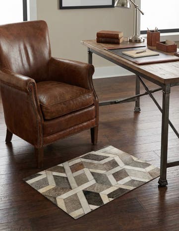2' x 3' 1 Cowhide Rug