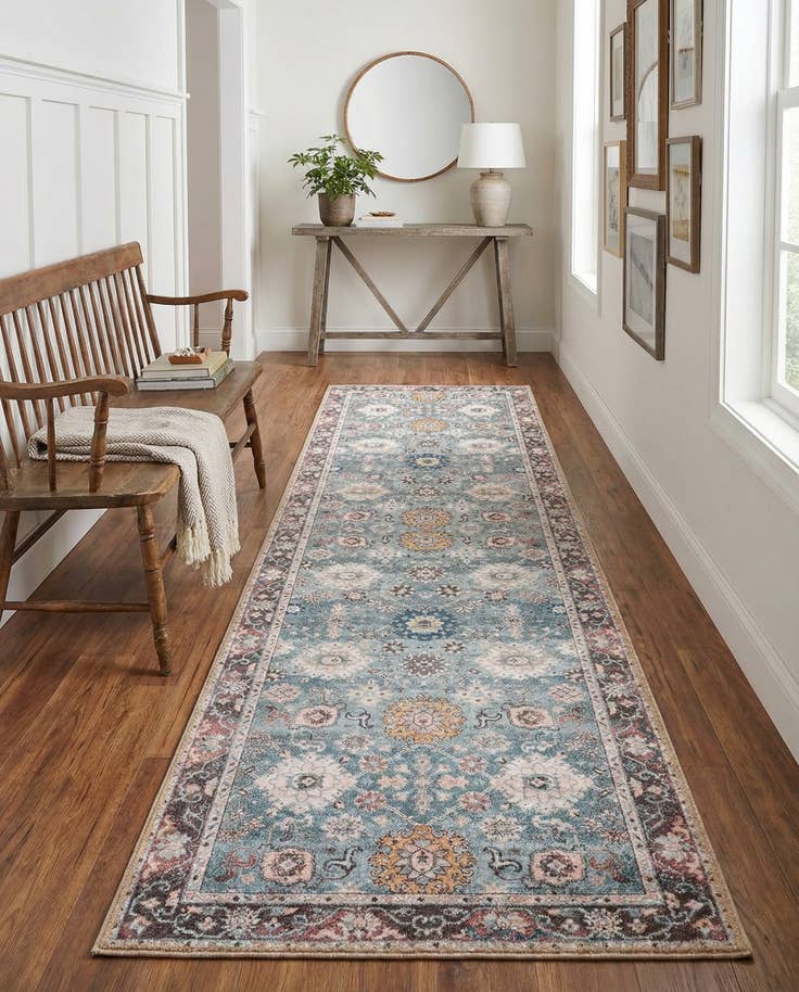 Detail image of 2' 7 x 10' Washable Timeless Runner Rug