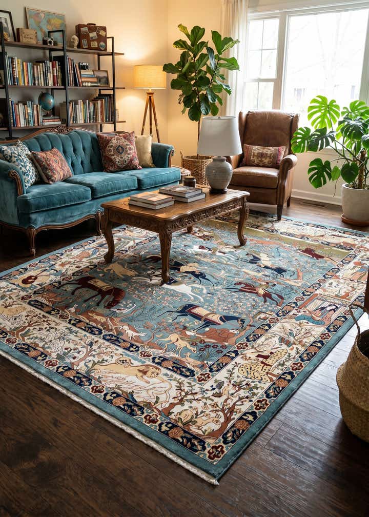 9' x 12' Nain Design Rug