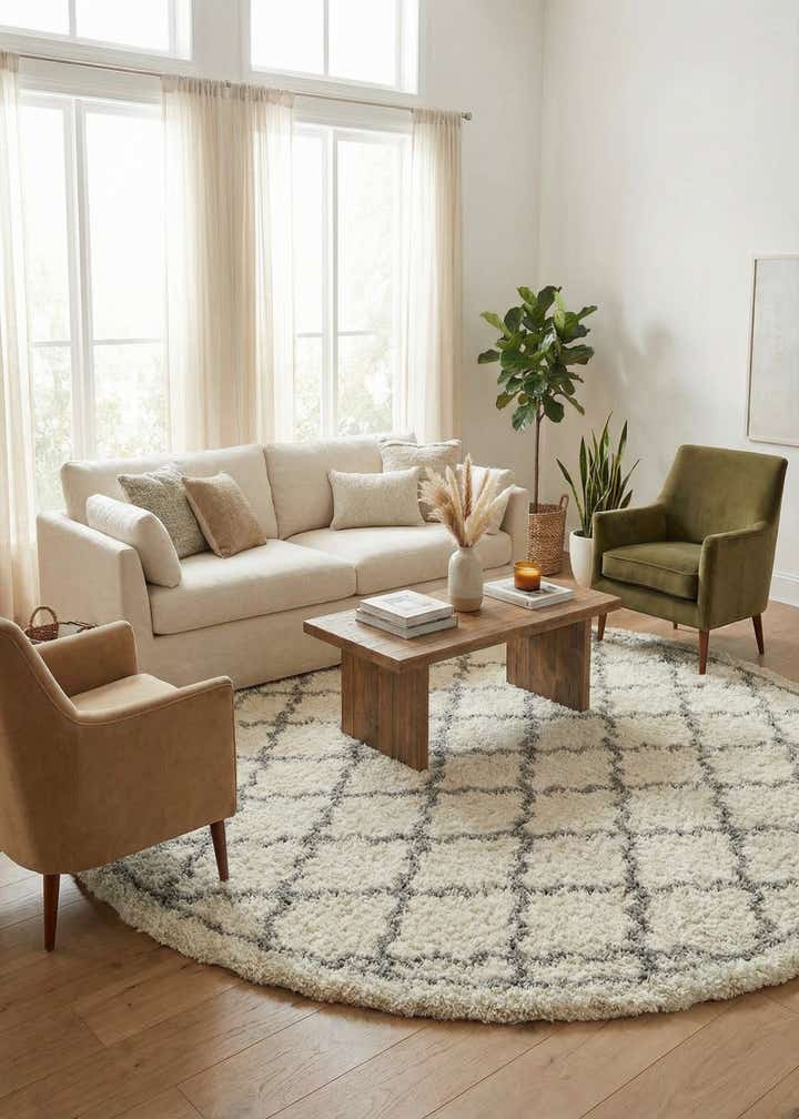 8' x 8' Infinity Shag Round Rug