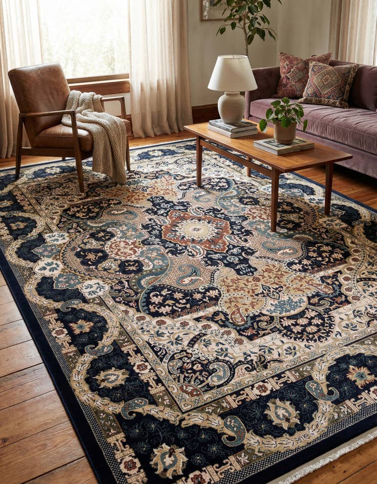 Detail image of 10' x 14' 1 Nain Design Rug