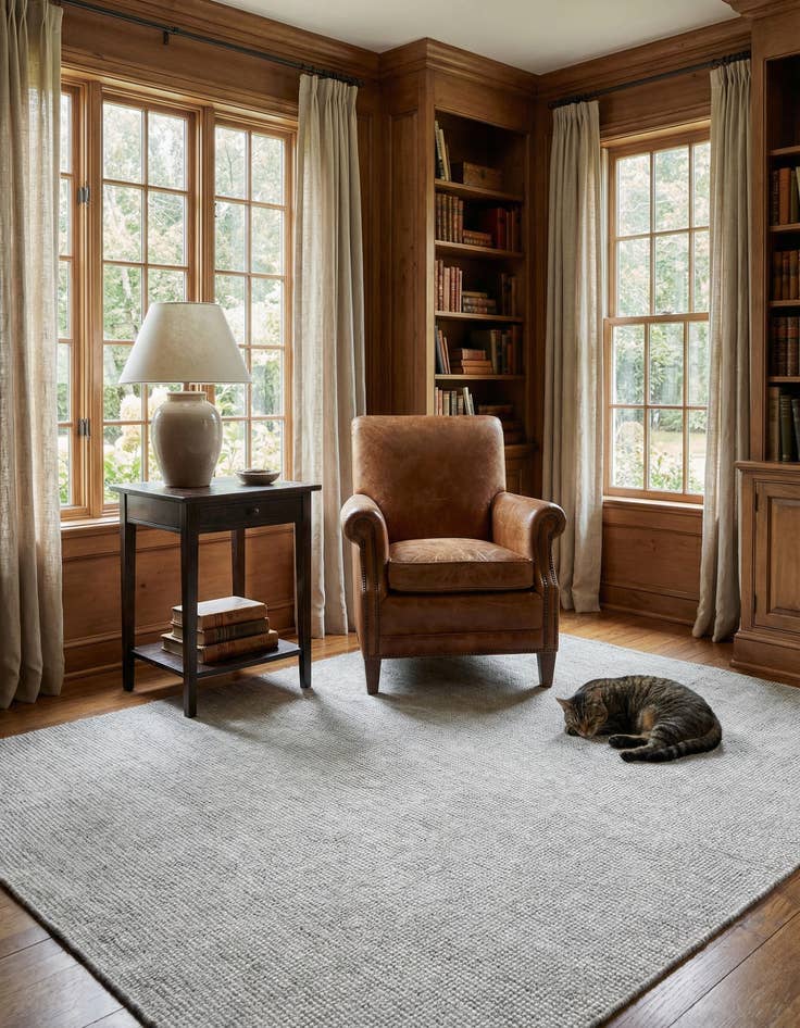 Detail image of 4' 1 x 6' 1 Hand Woven Jill Zarin English Manor Farmhouse Wool Rug