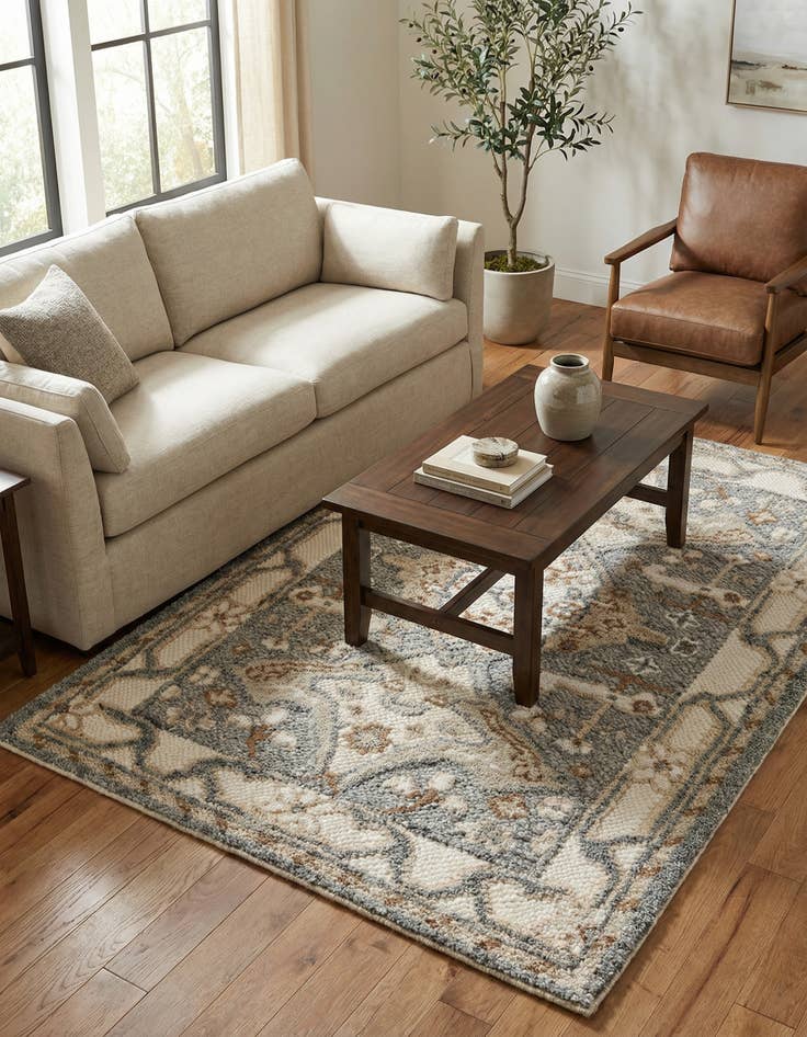 Detail image of 4' 1 x 6' 1  Hand Knotted Sultan Signature Rug