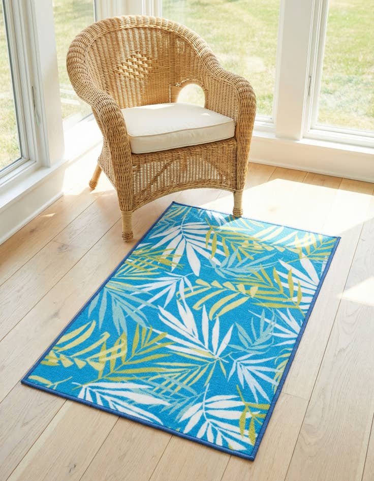 Detail image of 2' x 3' 1  Washable Jill Zarin Caribbean Indoor / Outdoor Rug