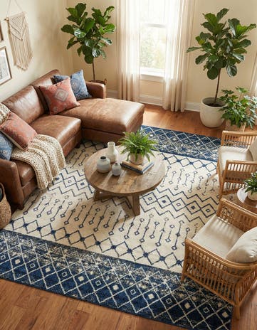 10' x 10' Moroccan Trellis Square Rug