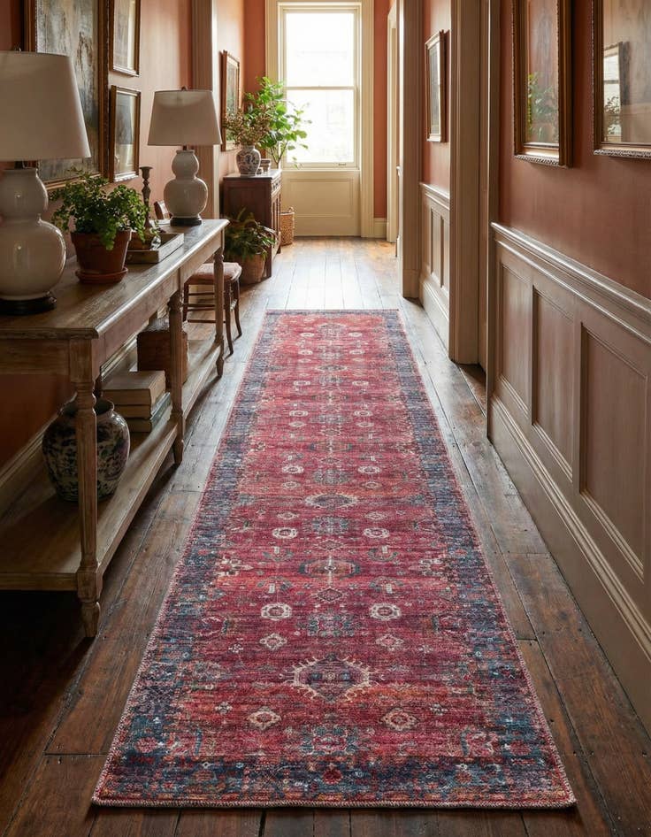 Detail image of 2' 7 x 13' Washable Maahru Runner Rug