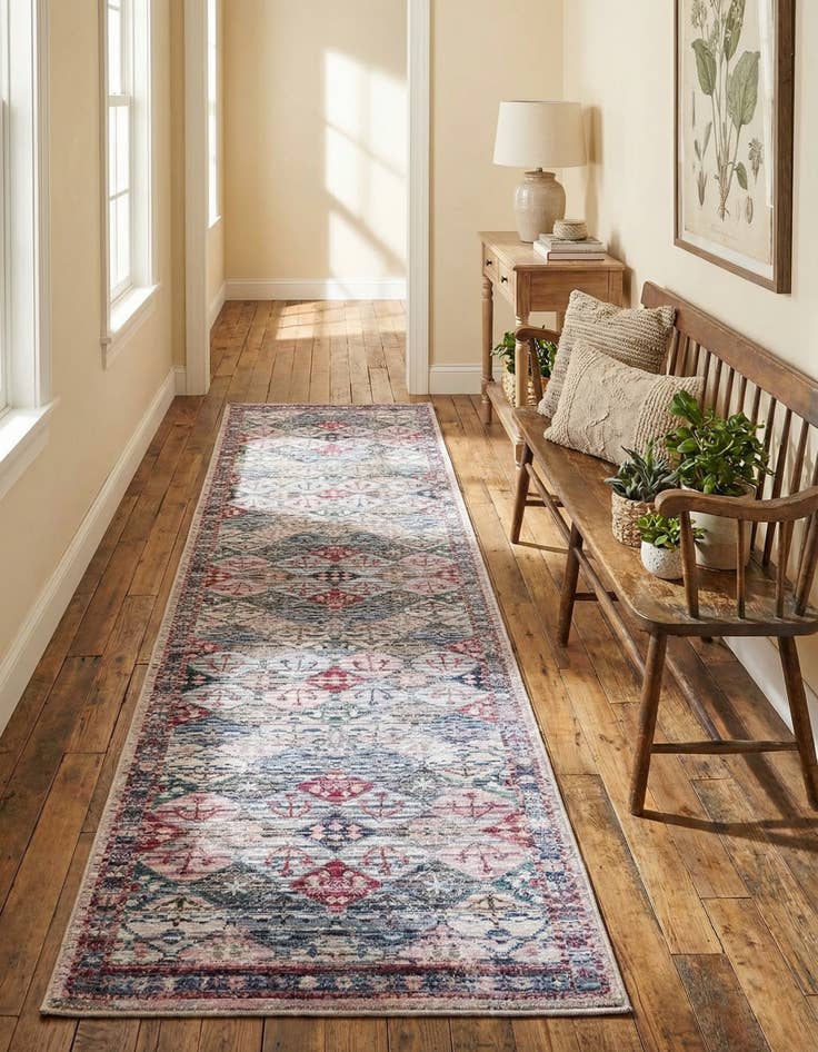 Detail image of 2' x 10' Washable Mangata Runner Rug