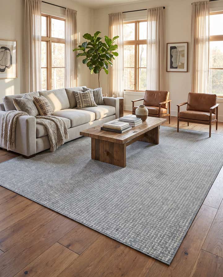 9' x 12' Easy-Clean Checkered Indoor / Outdoor Rug