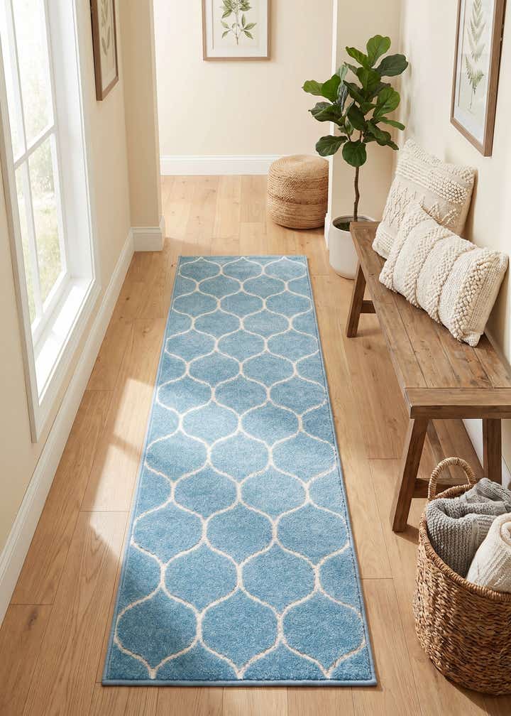 2' x 6' Lattice Frieze Runner Rug