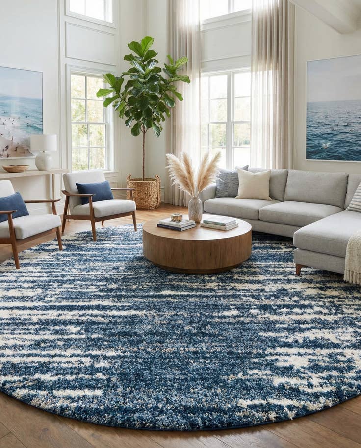 Detail image of 10' x 10' Serenity Shag Round Rug