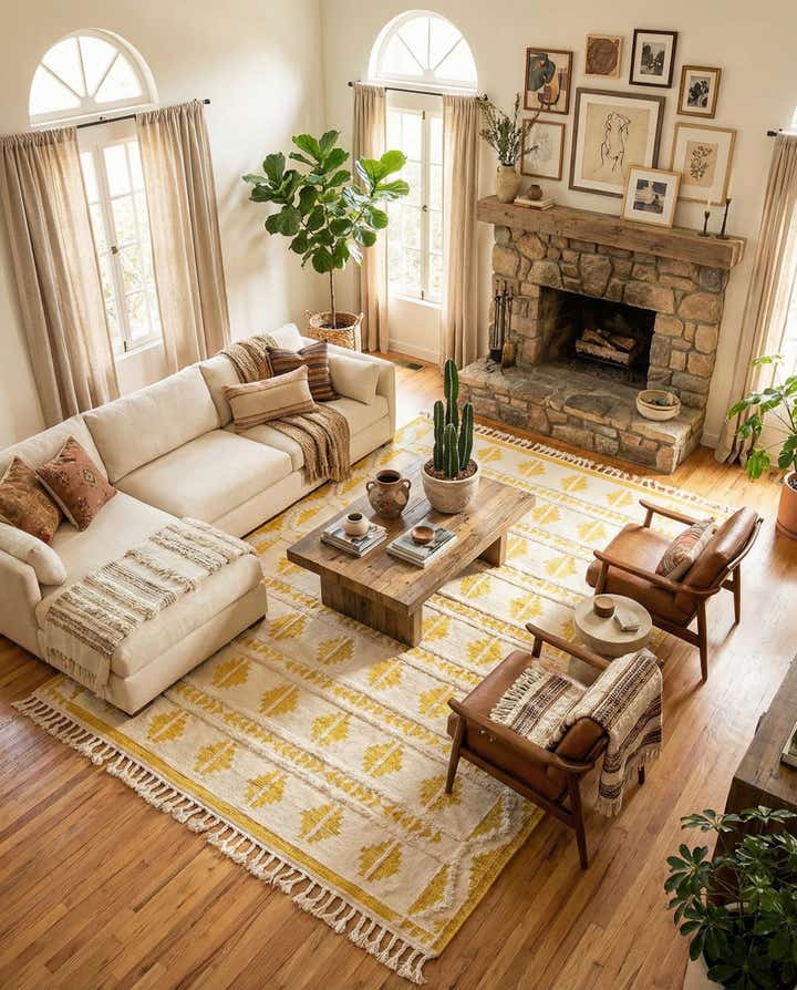 10' x 14' 1 Hand Woven Arizona Wool Rug