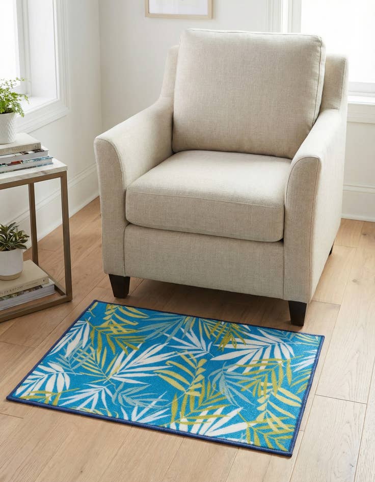 Detail image of 2' x 3' 1  Washable Jill Zarin Caribbean Indoor / Outdoor Rug