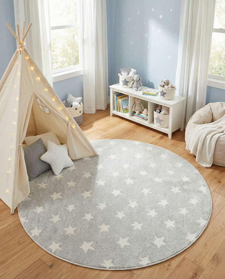 6' x 6' Whimsy Kids Round Rug