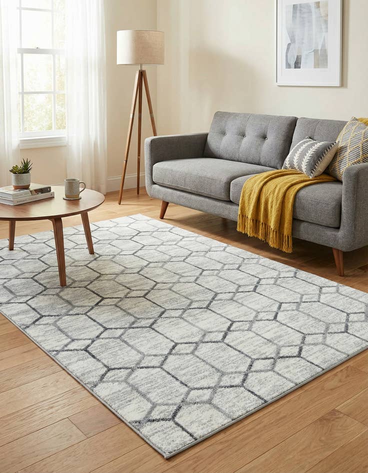 Detail image of 4' x 6' Lattice Trellis Rug