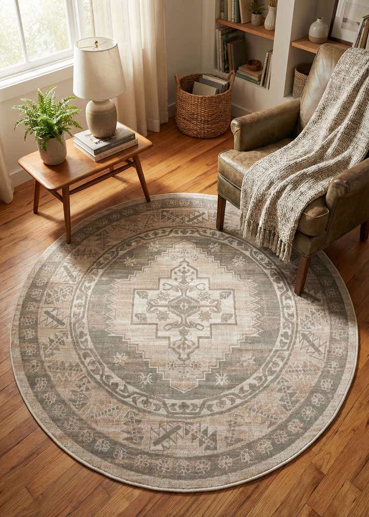 4' 1 x 4' 1 Whitney Round Rug