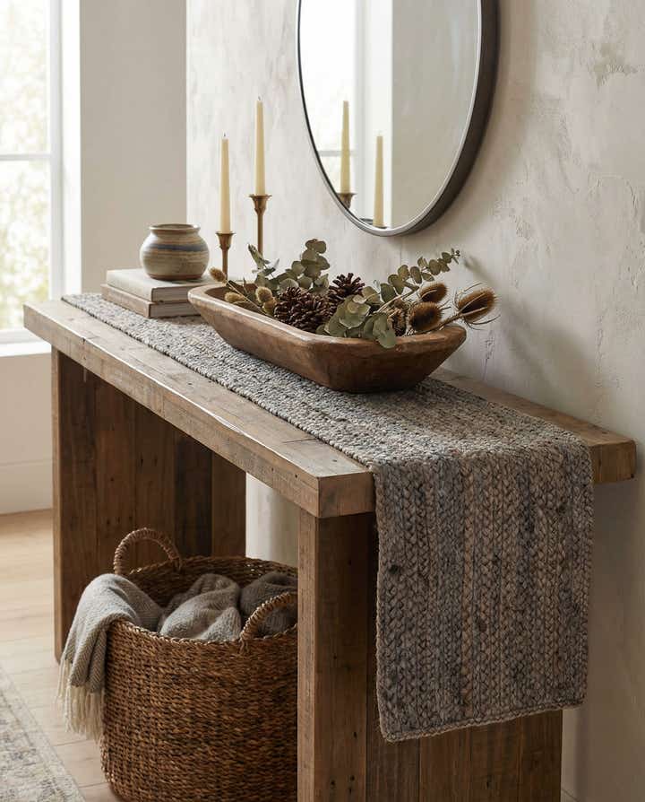 1' 2 x 10' Handmade Braided Jute Table Runner Rug