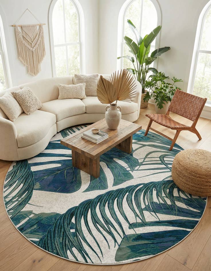 Detail image of 10' x 10' Blossom Round Rug