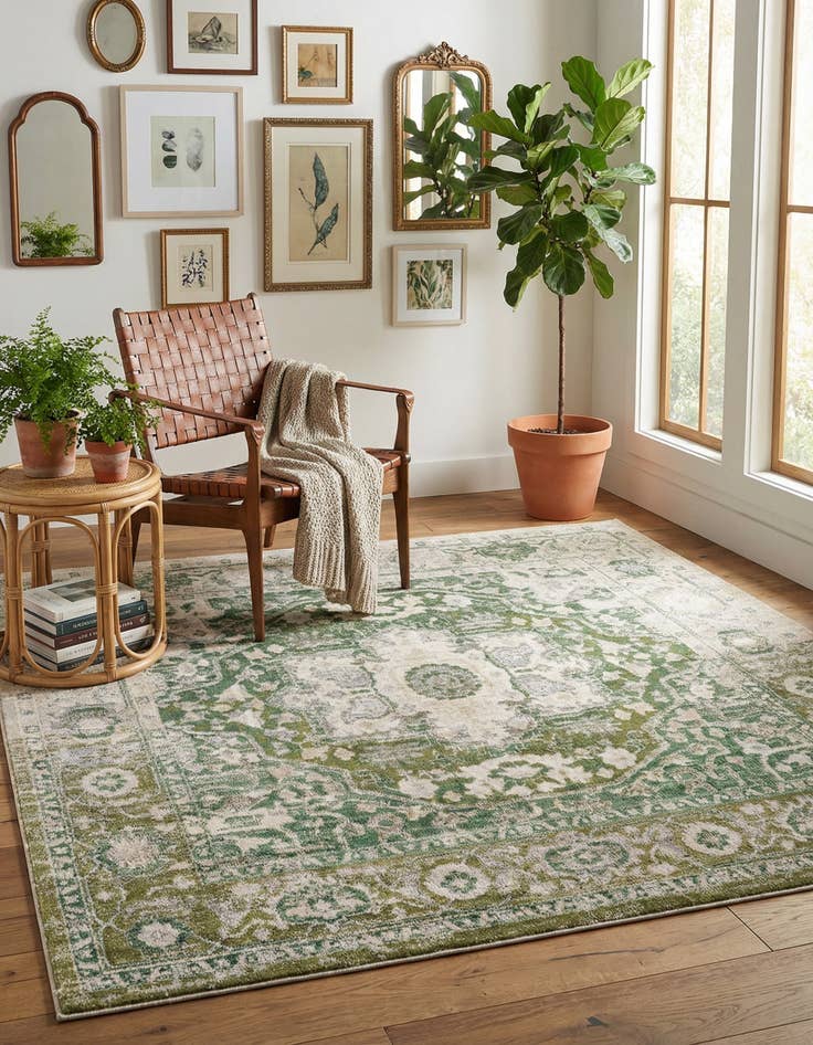 Detail image of 8' x 8' Madeline Vintage Square Rug