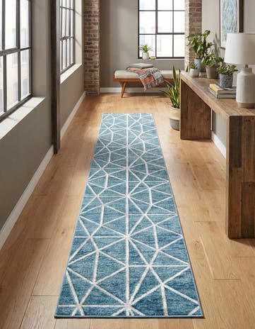 2' 7 x 16' 5 Lattice Trellis Runner Rug
