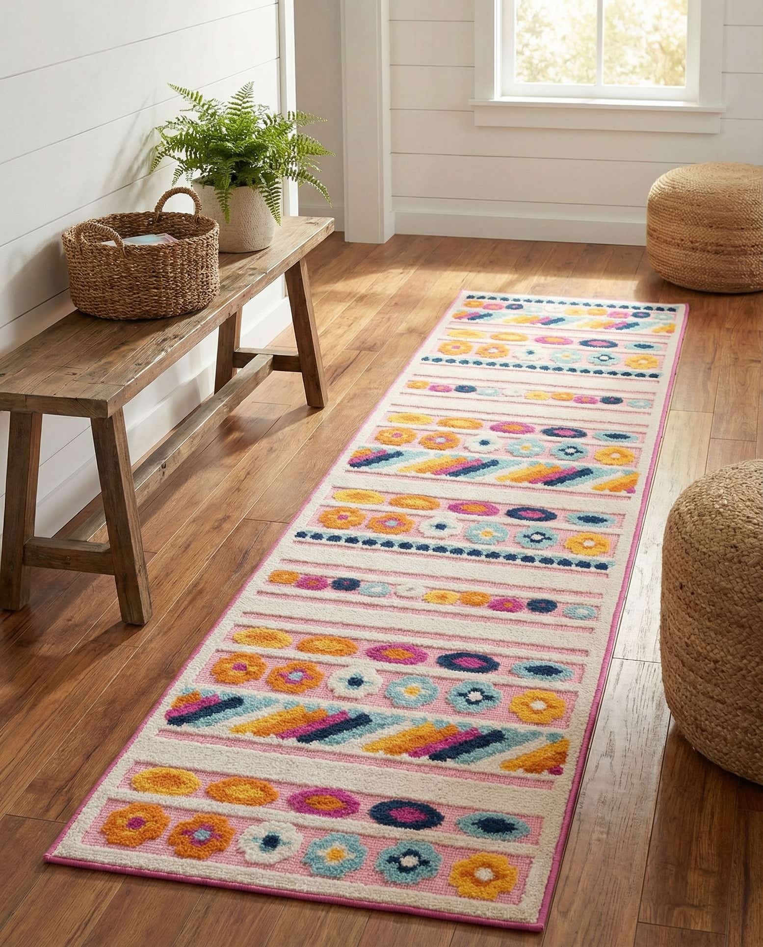 2' x 10' Easy-Clean Aruba Indoor / Outdoor Runner Rug