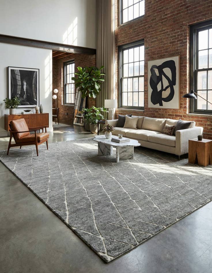 Detail image of 12' x 16' 1 Atlas Moroccan Wool Rug