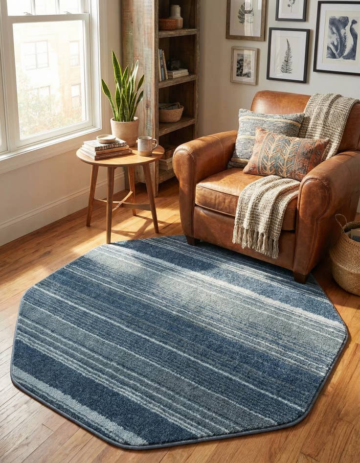 Detail image of 4' x 4' Gemstone Octagon Rug