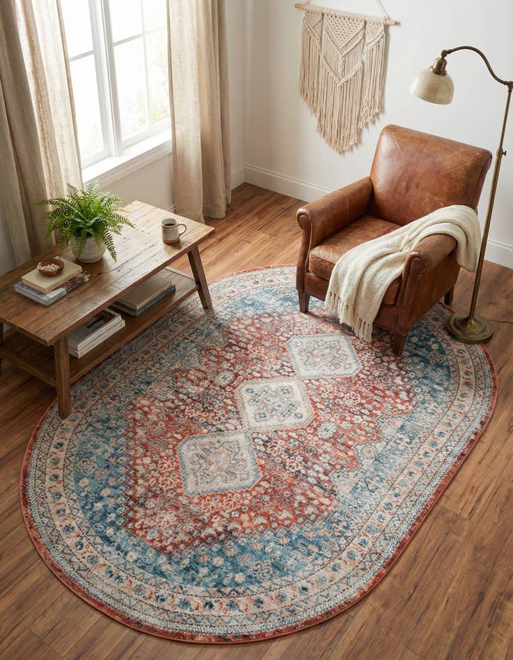 Detail image of 5' 3 x 8' Newport Oval Rug