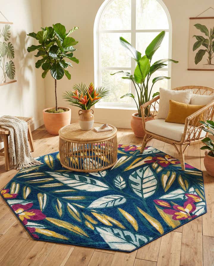 7' x 7' Bloom Octagon Rug