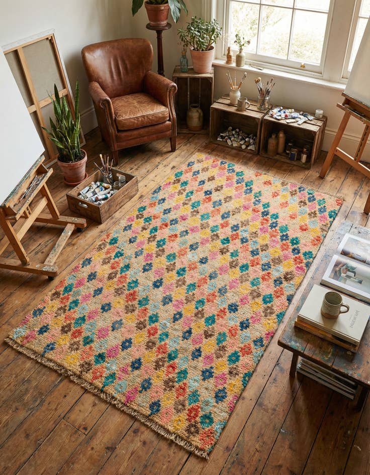 Detail image of 3' 1 x 5' Hand Knotted Balouch Wool Rug