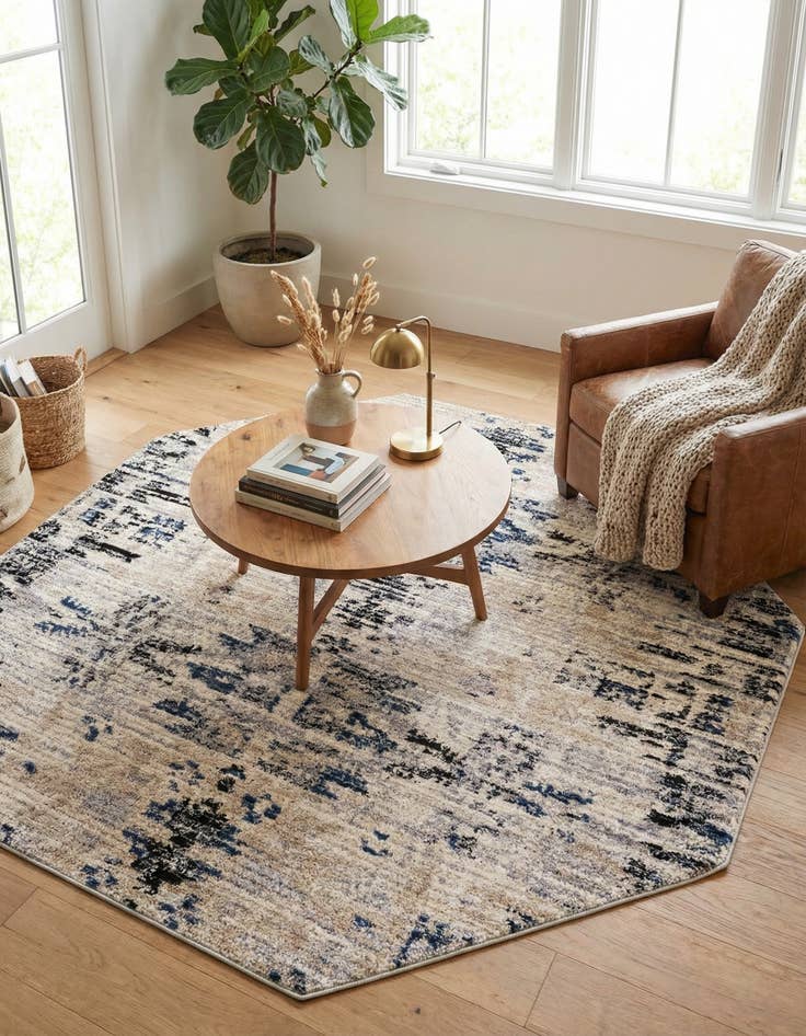 Detail image of 7' x 7' Tucson Octagon Rug