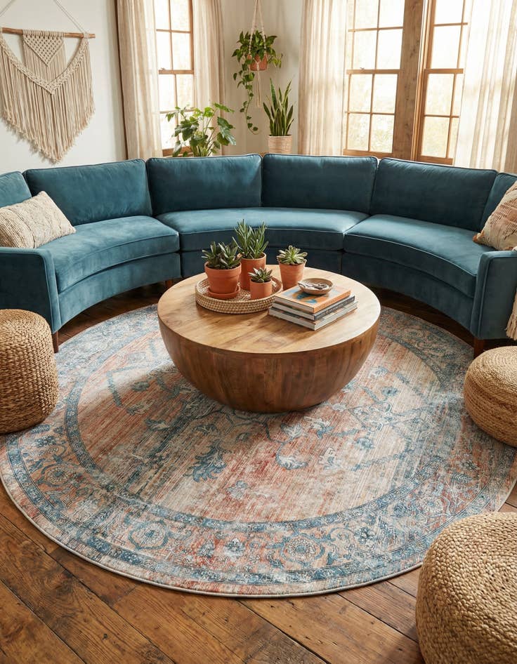 Detail image of 10' 2 x 10' 2 Newport Round Rug