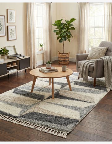 Gray Athena Shag Rug