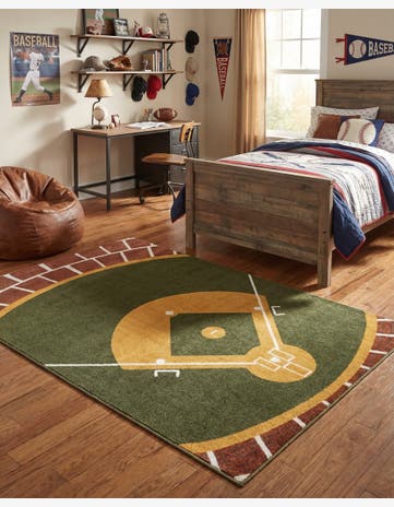 4' x 6' Sports Washable Rug