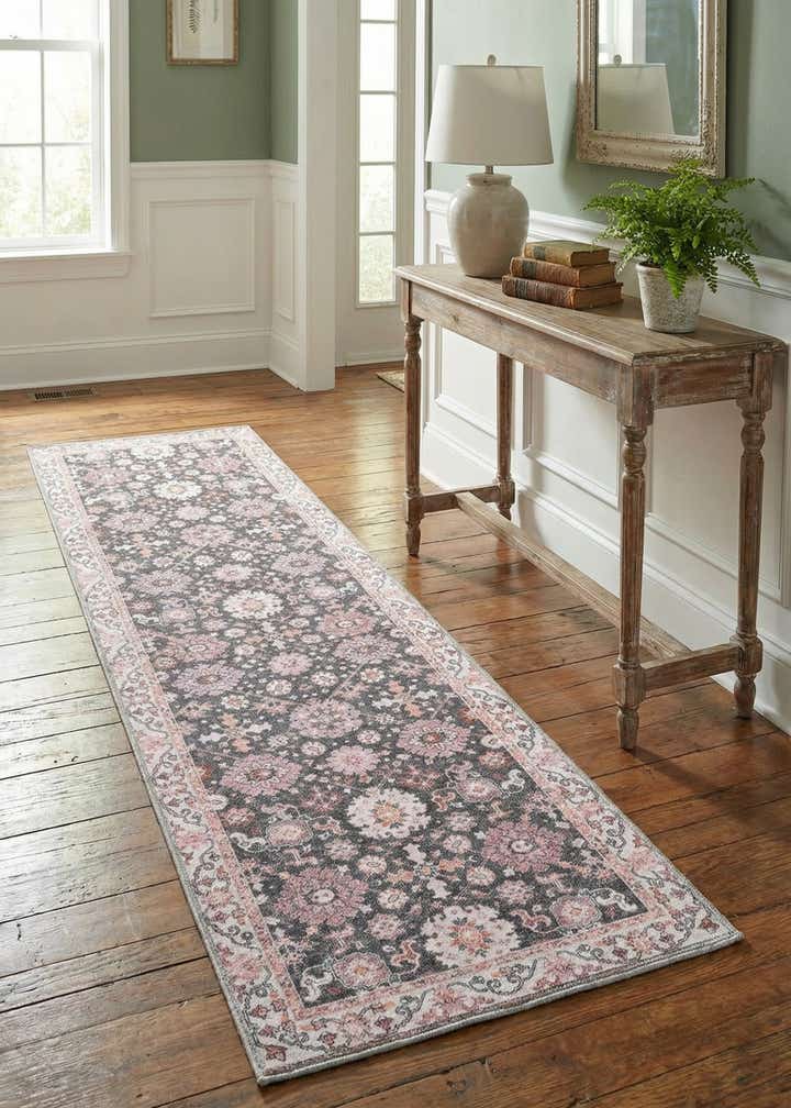 2' x 8' Washable Timeless Runner Rug