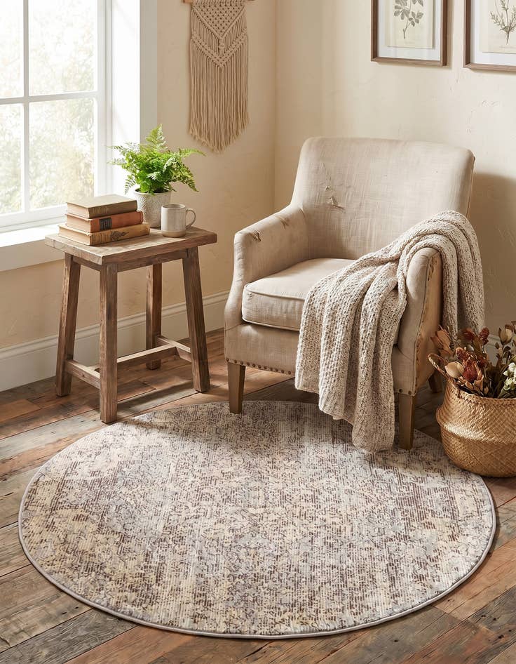Detail image of 4' x 4' Amulet Round Rug