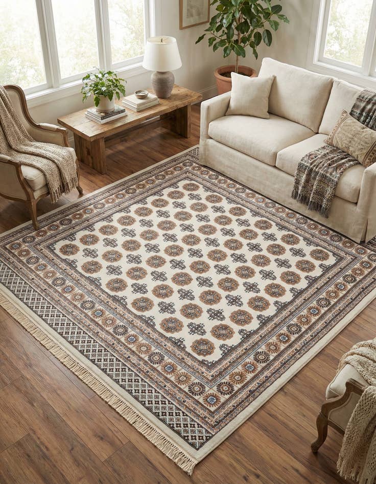 Detail image of 7' 10 x 7' 10 Bokhara Square Rug