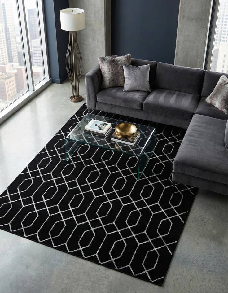 Detail image of 7' 10 x 10'  Marilyn Monroe&trade; Glam Trellis Rug