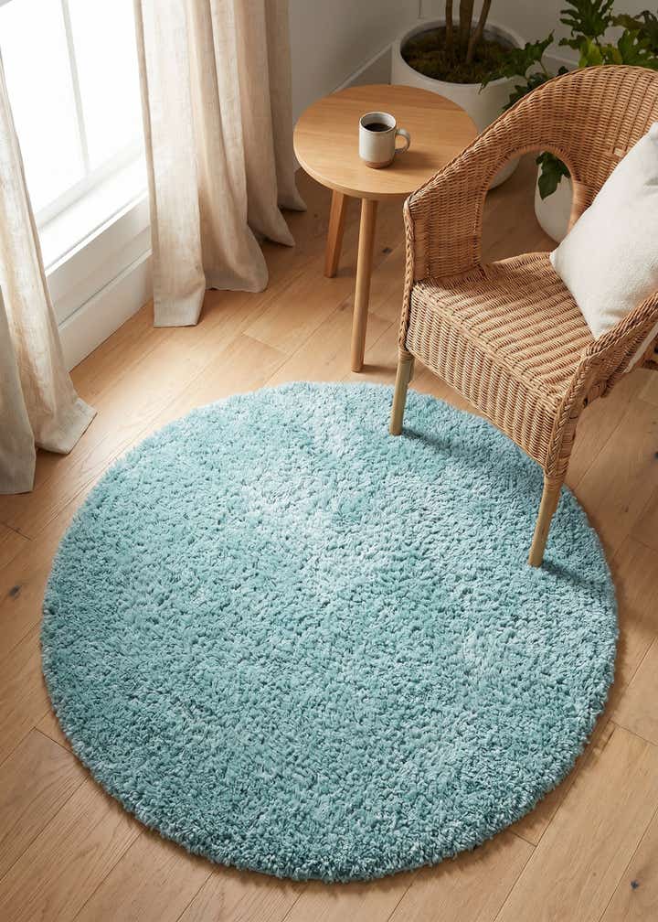 3' x 3' Zermatt Shag Round Rug