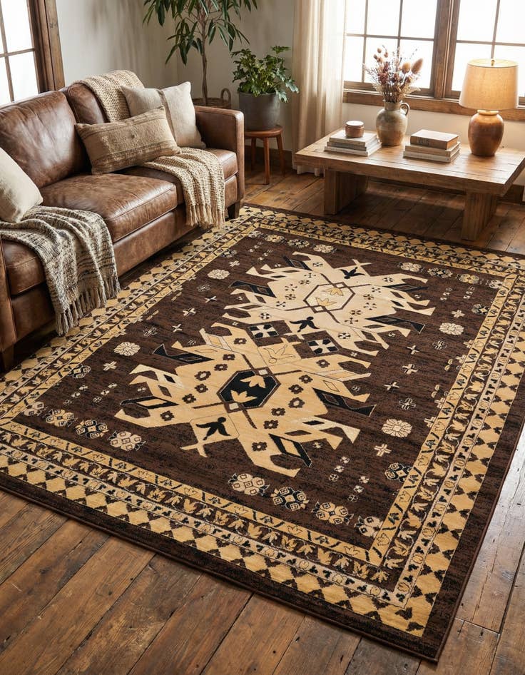 Detail image of  7' 10 x 10' Heris Rug