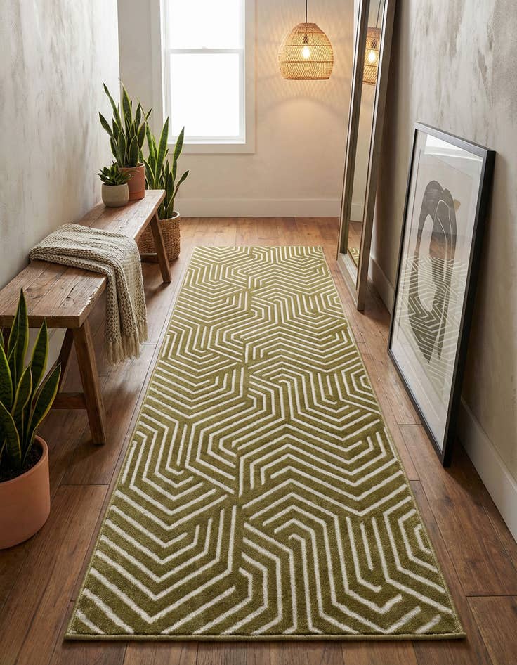 Detail image of 2' x 6' Aakaar Runner Rug