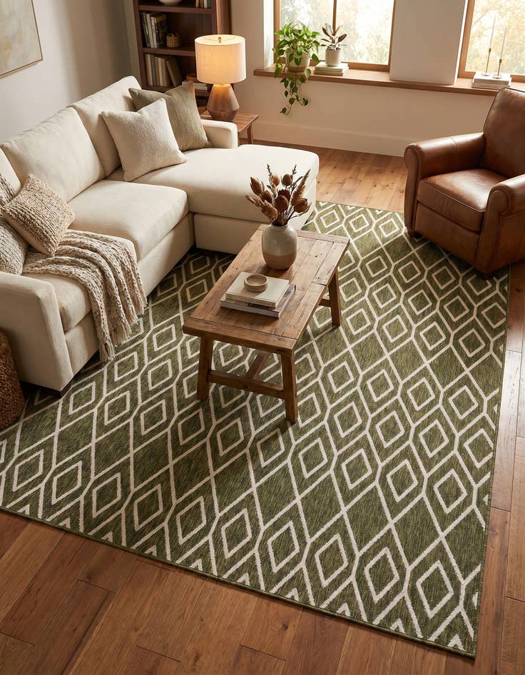 Detail image of 7' 10 x 10' Easy-Clean Jill Zarin Turks and Caicos Indoor / Outdoor Rug