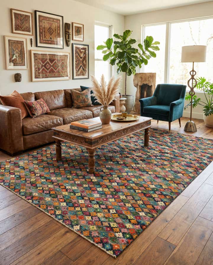 6' x 7' 10 Hand Knotted Balouch Wool Rug