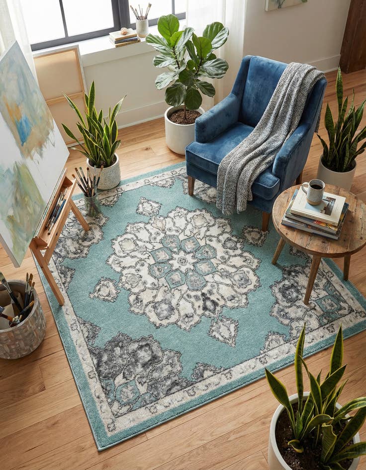 Detail image of 5' x 5' Parker Square Rug